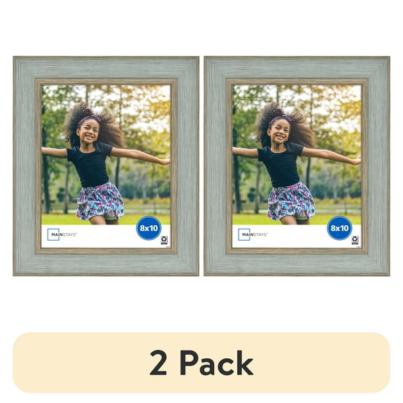 (2 pack) Mainstays – 8x10 Picture Frame – Teal Elegant Tabletop Photo Frame
