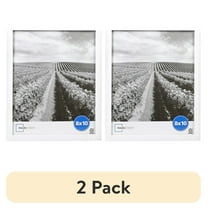 (2 pack) Mainstays – 8x10 Picture Frame – White Linear Program Tabletop Photo Frame