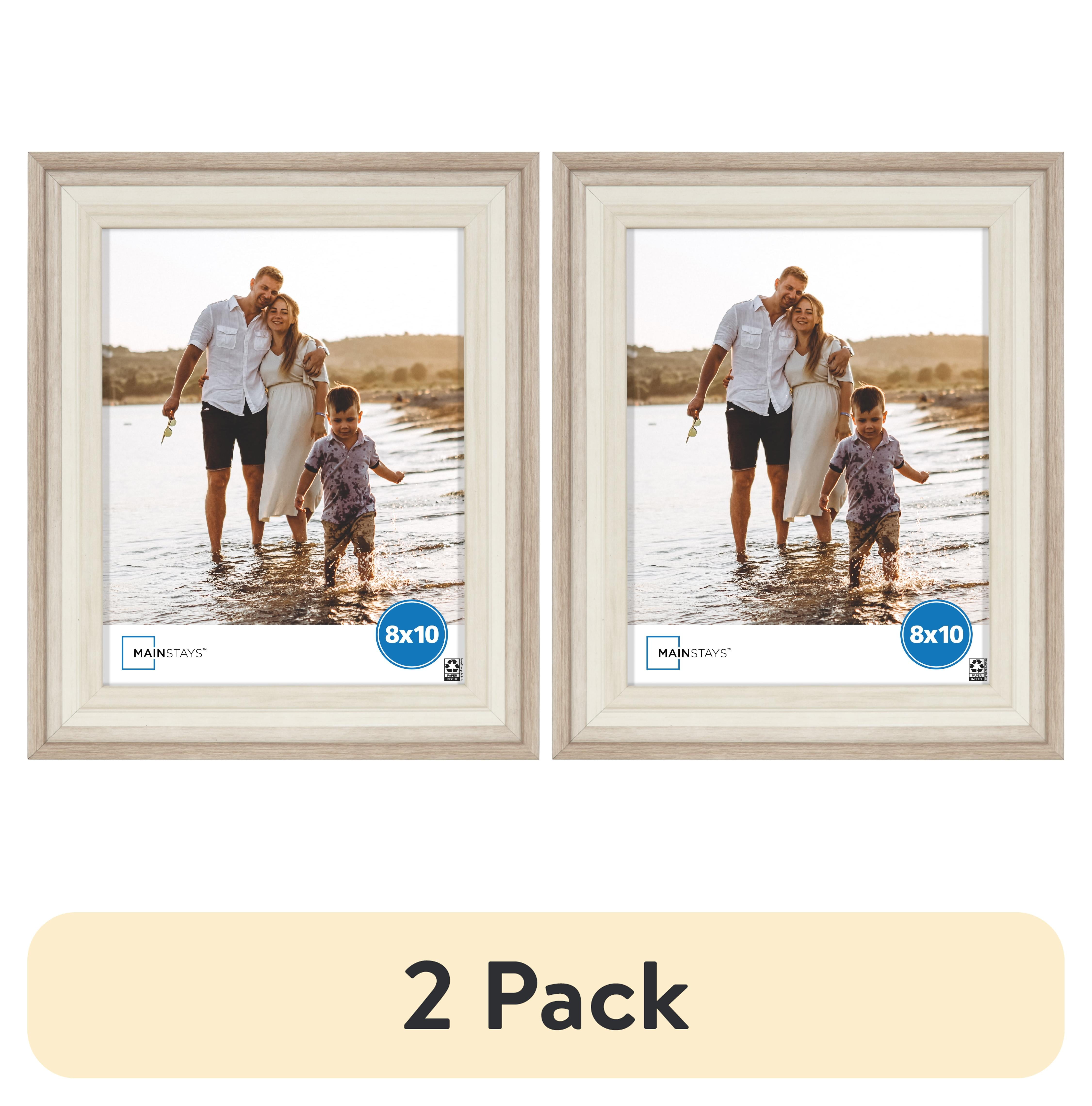 Mainstays 8x10 Two Tone Beige Picture Frame - Photo Frame - Walmart.com
