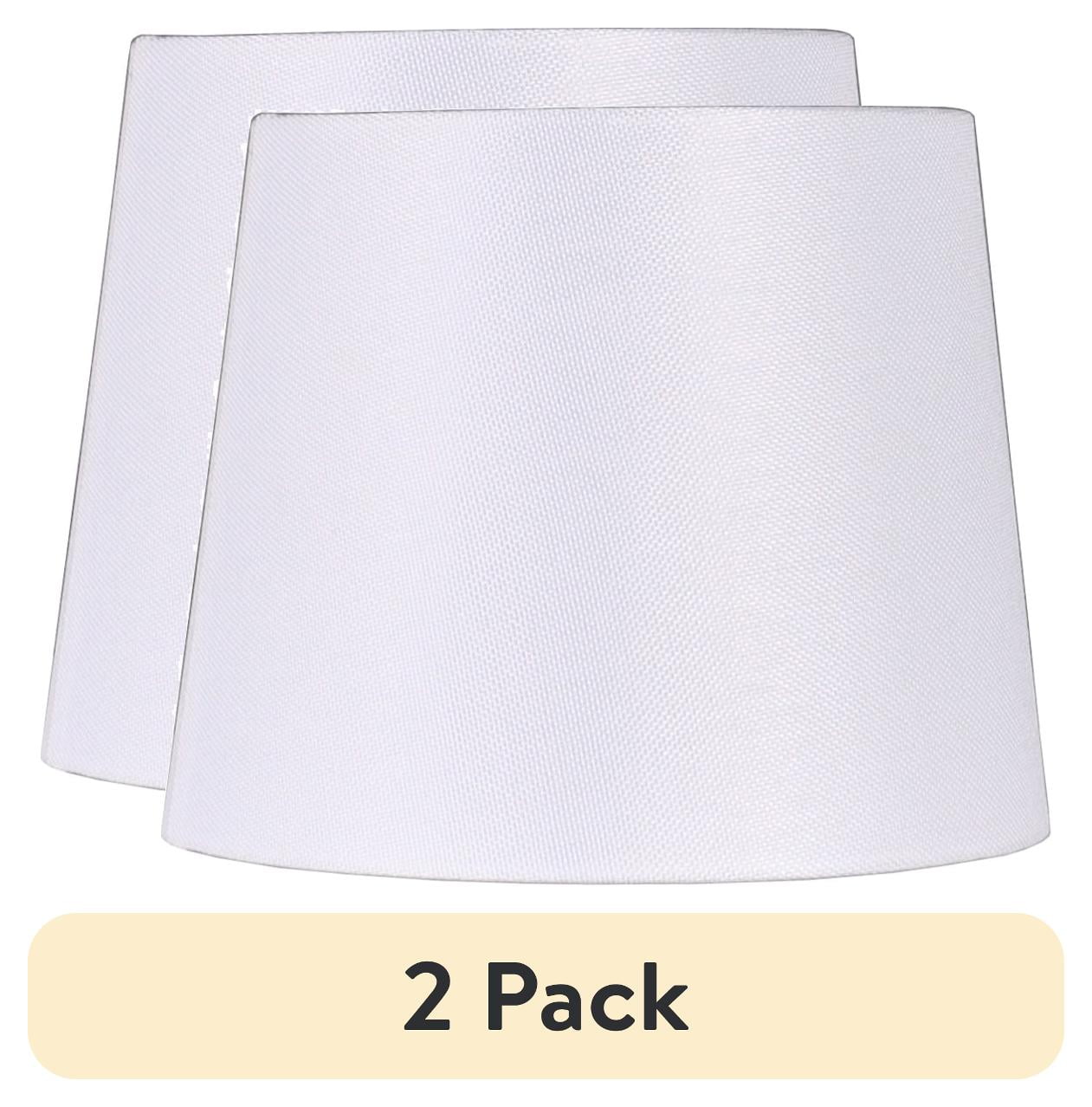 (2 pack) Mainstays 9" White Lamp Shade with Spider Fitter