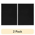 thumbnail image 1 of (2 pack) Mainstays 90"x118" Titan Solid Black Durable Indoor Utility Area Rug, 1 of 8