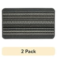 thumbnail interactive-video image 1 of (2 pack) Mainstays Apollo Striped Indoor Polypropylene Area Rug, Grey, 17.4" x 30", 1 of 9