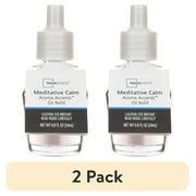 (2 pack) Mainstays Aroma Accents Oil Refill 24 mL, Meditative Calm