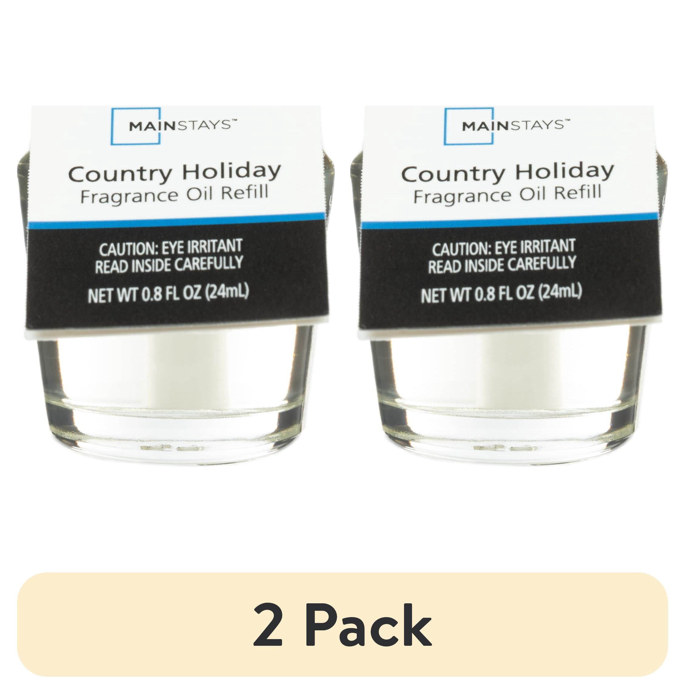 (2 pack) Mainstays Aroma Accents Oil Refill, Country Holiday