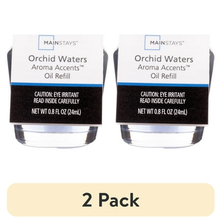 (2 pack) Mainstays Aroma Accents Oil Refill, Orchid Waters
