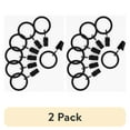 thumbnail image 1 of (2 pack) Mainstays 1" Black Curtain Clip Rings (7 pack), 1 of 9