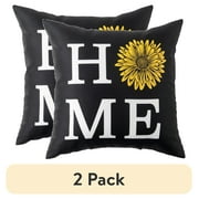 Mainstays Bright Stripes Reversible Outdoor Throw Pillow 16 Inch Multicolour Stripes