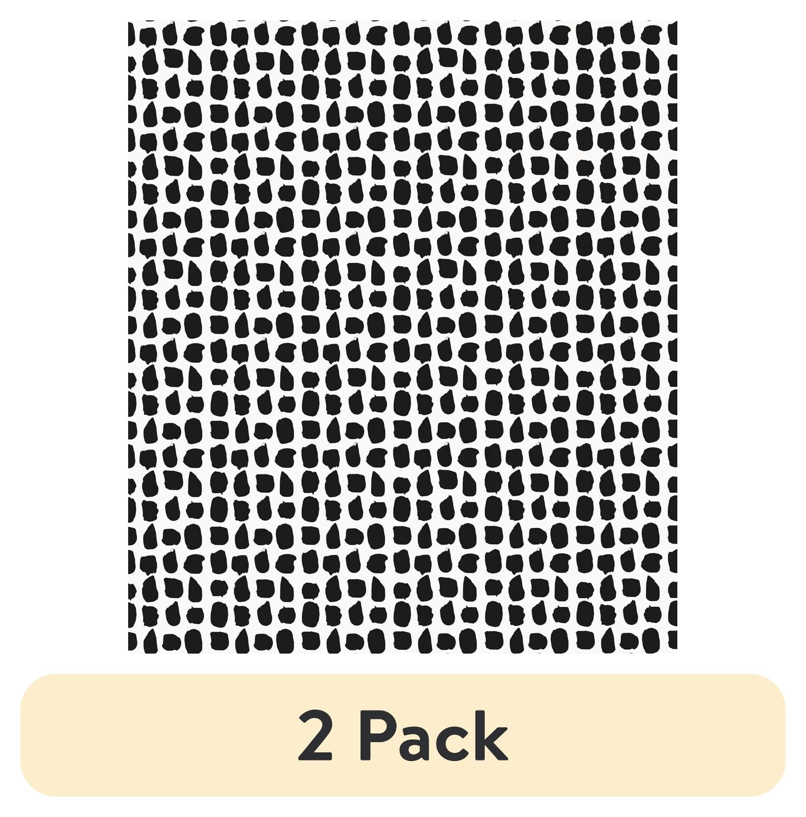 (2 pack) Mainstays Black & White Spots, Peel and Stick Wallpaper 13.35 Sq. Ft.