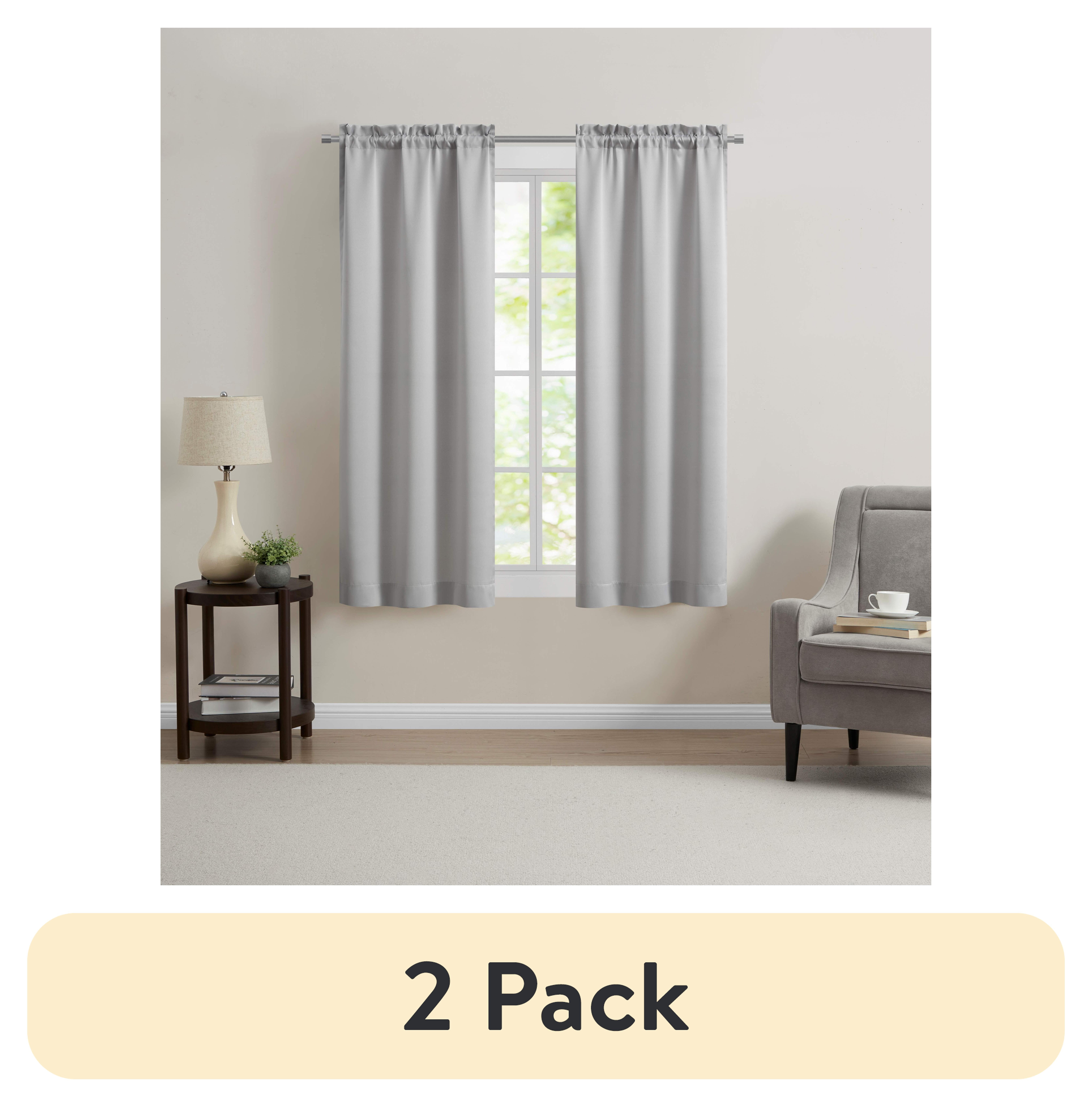 Mainstays Blackout Curtain Panels Darkening Drapes - Walmart.com