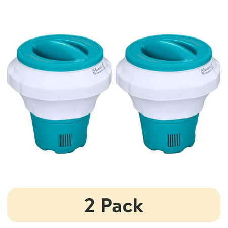 (2 pack) Mainstays Blue Floating Collapsible Pool Chlorine Dispenser for 3" Tablets
