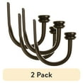 thumbnail image 1 of (2 pack) Mainstays 2 Bronze Cap Curtain Holdbacks, 1 of 7