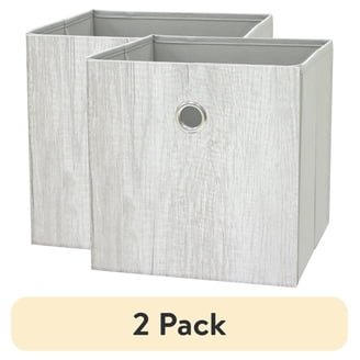Mainstays Collapsible Fabric Cube Storage Bins, 4 Pack, 10.5 in x