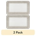 thumbnail interactive-video image 1 of (2 pack) Mainstays Decor Frame Woven Kitchen Mat, Tan, 20" x 34", 1 of 9