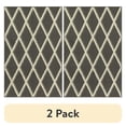 thumbnail image 1 of (2 pack) Mainstays Diamond Geometric High Low Pile Gray Indoor Accent Rug, 2'6"x3'10", 1 of 8