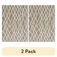 thumbnail image 1 of (2 pack) Mainstays Diamond Stripe Earth Tone/White Indoor Area Rug, 5' x 7', 1 of 8