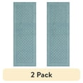 thumbnail image 1 of (2 pack) Mainstays Dylan Solid Diamond Olefin Blue Indoor Runner Rug, 1'9"x5', 1 of 9