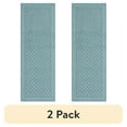 thumbnail image 1 of (2 pack) Mainstays Dylan Solid Diamond Blue Indoor Runner Rug, 2' x 6', Skid-Resistant, 1 of 10