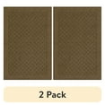 thumbnail image 1 of (2 pack) Mainstays Dylan Solid Diamond Olefin Brown Indoor Accent Rug, 2'6"x3'10", 1 of 10