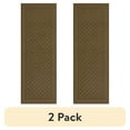 thumbnail image 1 of (2 pack) Mainstays Dylan Solid Diamond Indoor Runner Rug, Brown, 1'9"x5', Skid-Resistant, 1 of 10