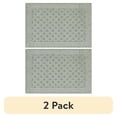 thumbnail interactive-video image 1 of (2 pack) Mainstays Dylan Solid Diamond Olefin Pewter Gray Indoor Accent Rug, 1'8" x 2'6", 1 of 10