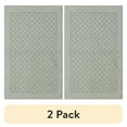thumbnail image 1 of (2 pack) Mainstays Dylan Solid Diamond Olefin Pewter Gray Indoor Accent Rug, 2'6"x3'10", 1 of 10