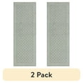 thumbnail image 1 of (2 pack) Mainstays Dylan Solid Diamond Olefin Pewter Gray Indoor Runner Rug, 1'9"x5', 1 of 10