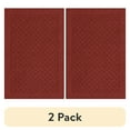 thumbnail image 1 of (2 pack) Mainstays Dylan Solid Diamond Olefin Red Indoor Accent Rug, 2'6"x3'10", 1 of 10