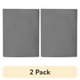 thumbnail image 1 of (2 pack) Mainstays Easy Care 300 Thread Count Solid Soothing-Gray CVC Cotton Blend Fitted Sheet, King (Adult), 1 of 6