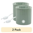 thumbnail image 1 of (2 pack) Mainstays Electric Ribbed Green Ceramic Wax Warmer, Single Pack, 1 of 6