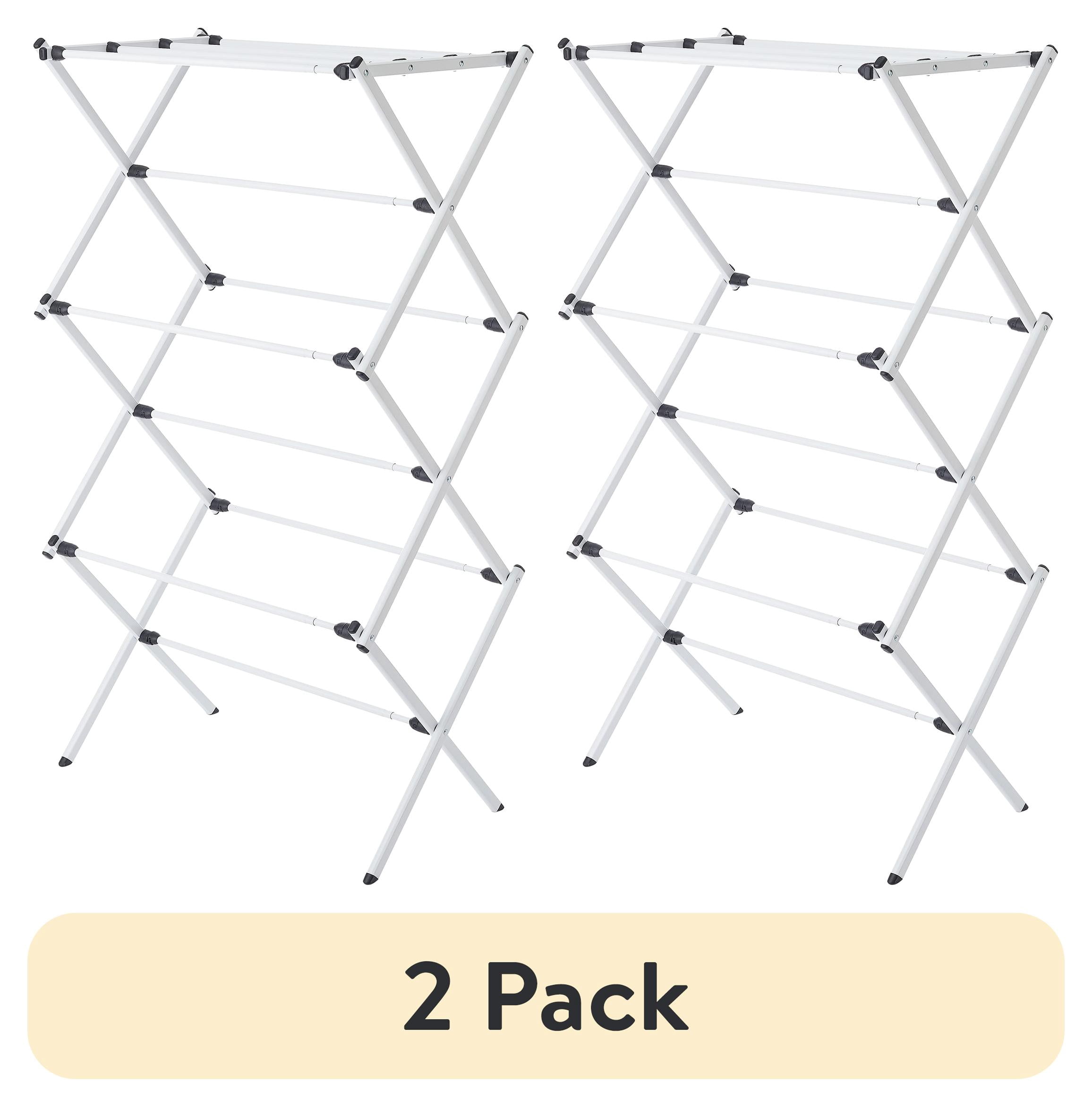 (2 pack) Mainstays Expandable Steel Laundry Drying Rack, 7-Level ...