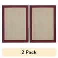 thumbnail image 1 of (2 pack) Mainstays Farmhouse Faux Sisal Olefin Red Border Indoor Area Rug, 5' x 7', 1 of 9