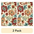 thumbnail image 1 of (2 pack) Mainstays Farmhouse Oversized Floral Cream Multicolor Indoor Accent Rug, 2'6"x3'10", 1 of 10