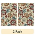 thumbnail image 1 of (2 pack) Mainstays Farmhouse Oversized Floral Cream Multicolor Indoor Area Rug, 5' x 7', 1 of 9