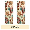 thumbnail image 1 of (2 pack) Mainstays Farmhouse Oversized Cream Floral Indoor Hallway Runner Rug, 1'10" x 5', 1 of 10