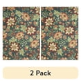 thumbnail image 1 of (2 pack) Mainstays Farmhouse Oversized Floral Teal Multicolor Indoor Area Rug, 7' x 10', 1 of 9