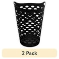 thumbnail image 1 of (2 pack) Mainstays Flex Carrying Handles Laundry Hamper, Black, Adult, 1 of 11