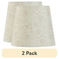 thumbnail image 1 of (2 pack) Mainstays Floral Accent Contemporary Polyester Lamp Shade, 8"L x 8"W x 7"H, 1 of 7