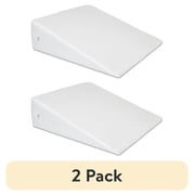 2 pack Mainstays Foam Wedge Pillow, White, 24 in x 22 in x 7.5 in