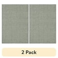 thumbnail image 1 of (2 pack) Mainstays Geometric Diamond Indoor Area Rug, Black Tonal, 5'x7', Skid-Resistant, 1 of 9