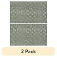 thumbnail interactive-video image 1 of (2 pack) Mainstays Geometric Diamond Black Tonal Olefin Indoor Accent Rug, 1'8" x 2'10", Skid-Resistant, 1 of 10