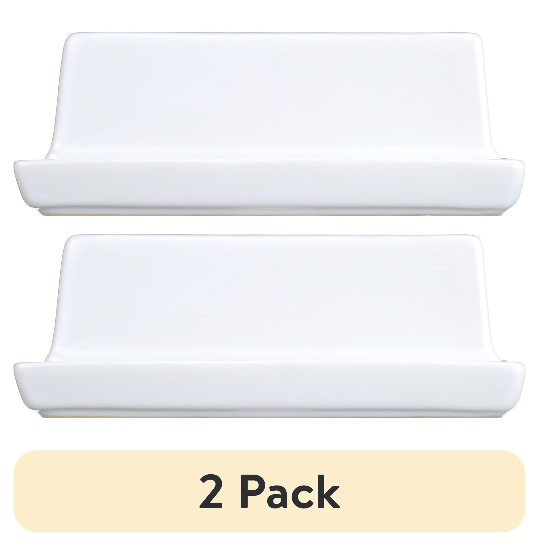(2 pack) Mainstays Stoneware Butter Dish with Lid, White