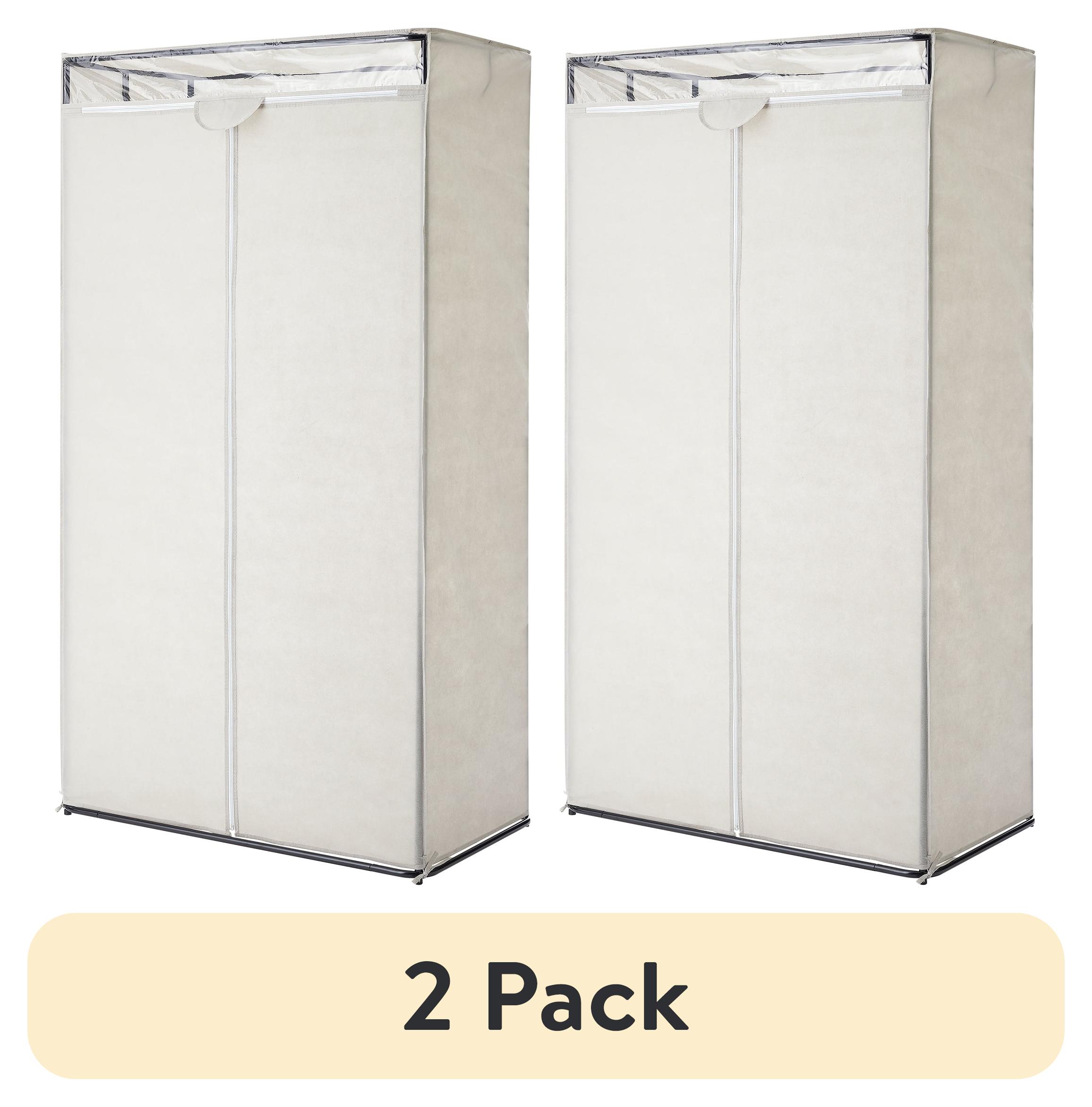 2 Pack Mainstays Hanging Closet Organizer 1 Tier Grey Pumice 36 In Wide: A Straightforward Review
