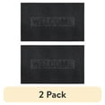 thumbnail image 1 of (2 pack) Mainstays Honeycomb Welcome Rubber Outdoor Doormat, Black, 18" x 30", 1 of 7