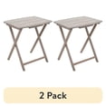 thumbnail image 1 of (2 pack) Mainstays Modern XL Oversized Folding Tray Table, Rustic Gray, 1 of 10