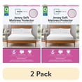 thumbnail image 1 of (2 pack) Mainstays Jersey Soft Fitted Mattress Cover Protector, Queen - Waterproof, Antimicrobial, 1 of 9