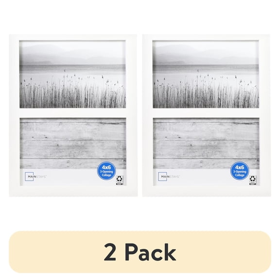 Mainstays 2-Opening Linaer Collage Picture Frames (Multiple Sizes and Colors)