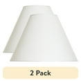 thumbnail image 1 of (2 pack) Mainstays Linen Tapered Round Shade, Beige, 15"L x 15"W x 11"H, 1 of 7