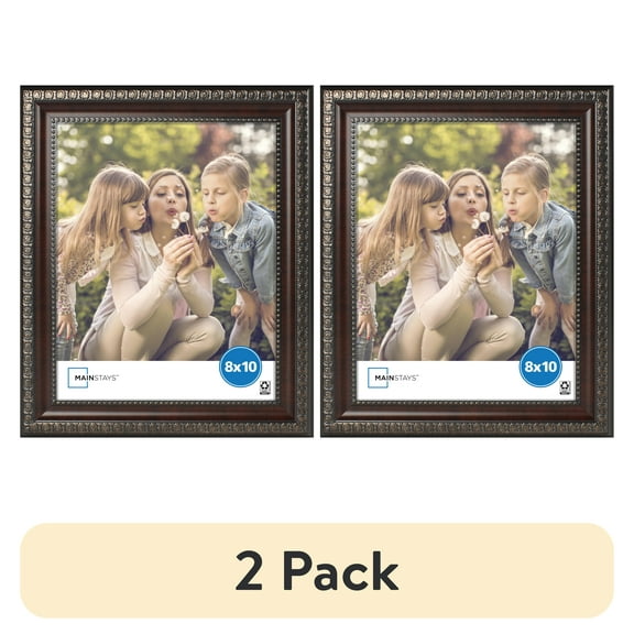 (2 pack) Mainstays – 8x10 Picture Frame – Mahogany Tabletop Photo Frame