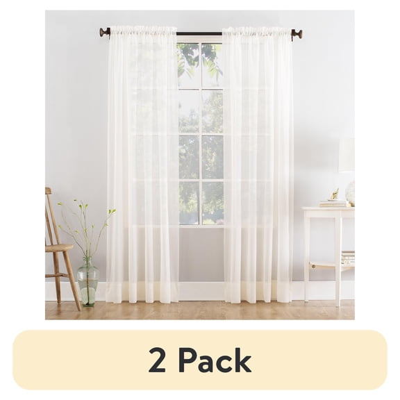 Mainstays Marjorie Sheer Voile Curtain, Single Panel, Multiple Sizes Available