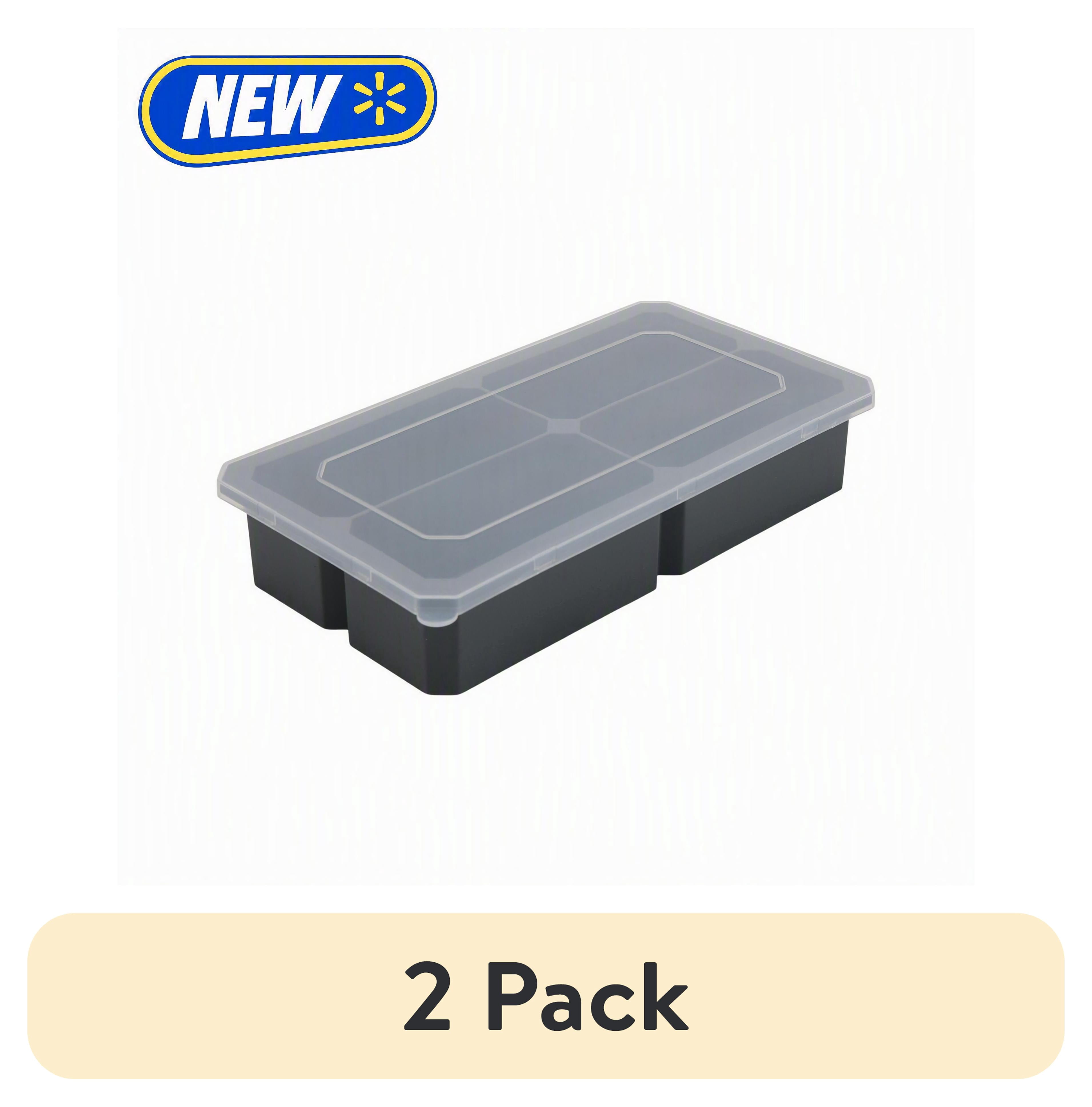 (2 pack) Mainstays BPA-Free Dishwasher Safe Ice Cube Tray for Meal Prep and Freezer Organization